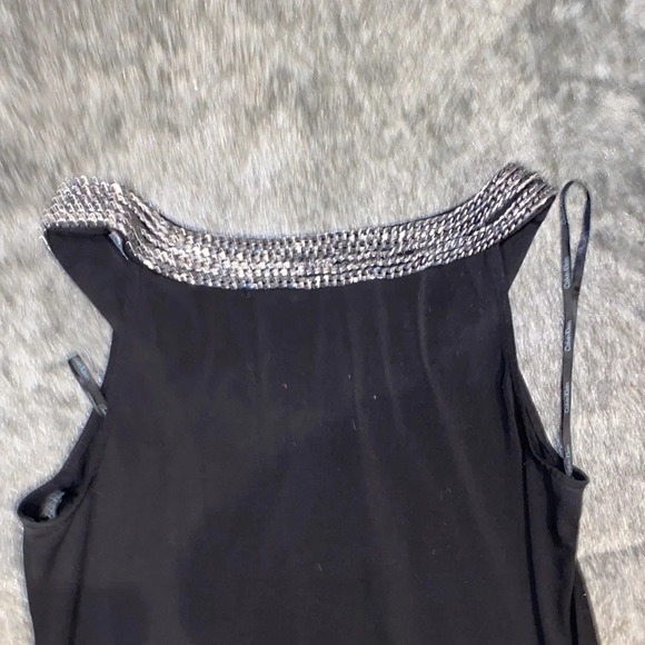 Calvin Klein tunic black chain link neck midi dress - Picture 9 of 12